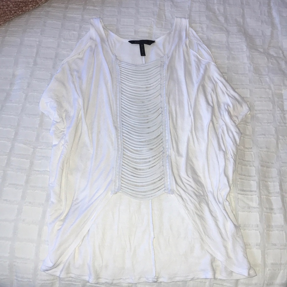 BCBG White Detailed Tank!